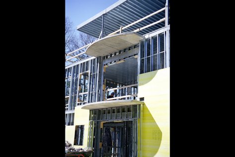 Cantilevered Concrete Balcony