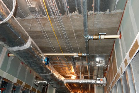 Slab Beams Across Corridor