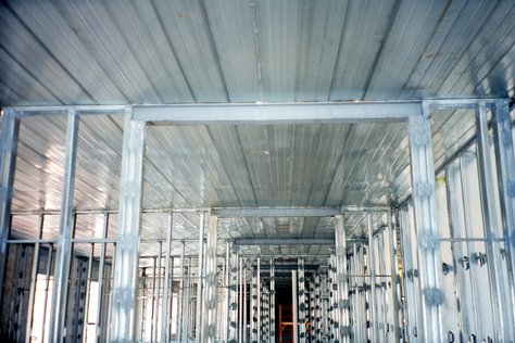 Steel Beams Across Corridor