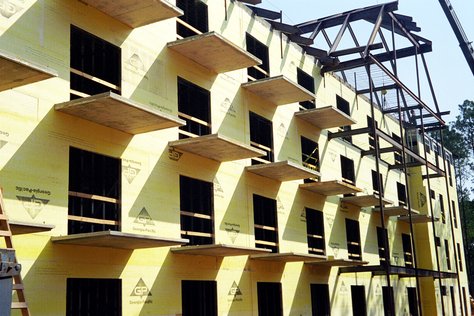 Cantilevered Concrete Balcony