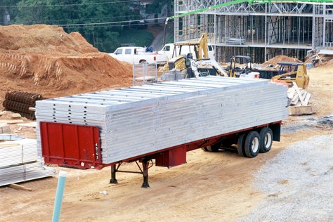 Wall Panels on Dropped Trailer